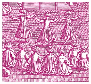 Illustration of dervishes form early modern English book